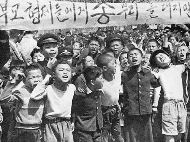 4·19혁명 당시 정부의 총격을 지켜본 초등학생의 시