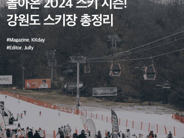 돌아온 2024 스키 시즌! 강원도 스키장 총정리
