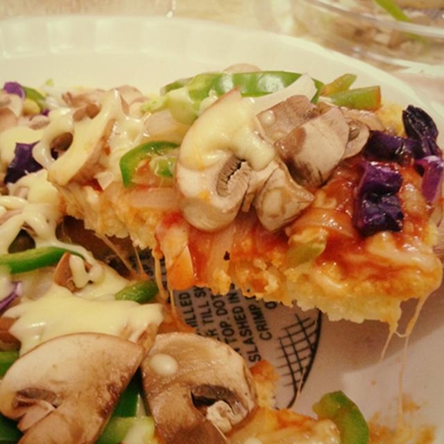 밀가루無<bR>저칼로리 채소 피자