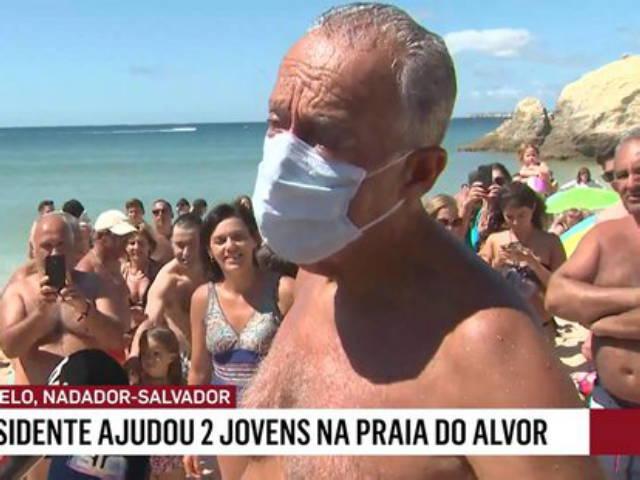 [영상]70대 <strong>포르투갈</strong> 대통령, 바다에 빠진 여성 직접 구했다