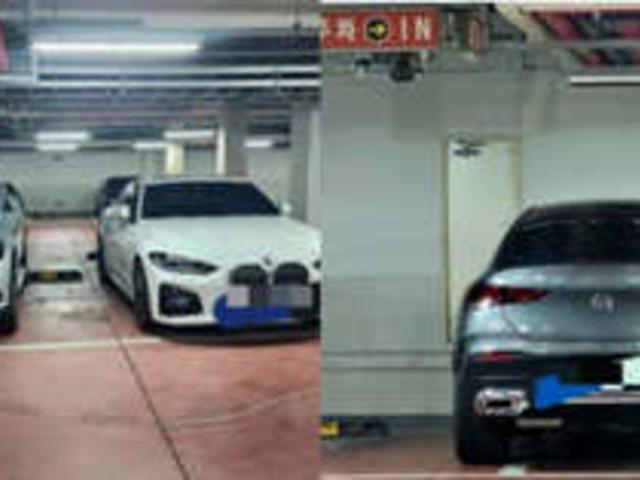 "벤츠·BMW만 이렇게 주차하는 게 맞나요..." 누리꾼들 사이 논란 일어난 임대아파트 주차 사진