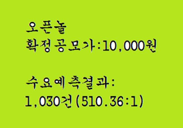 오픈놀 공모주청약
