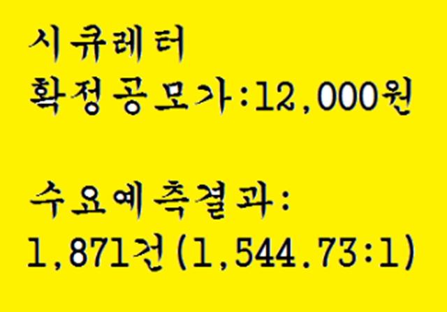 시큐레터 공모주청약