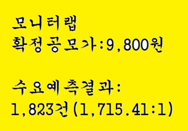 <strong>모니터</strong>랩 공모주청약