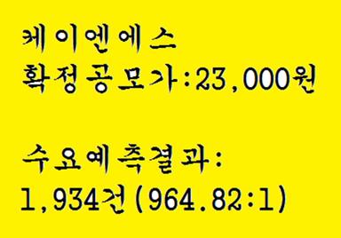 케이엔에스 공모주청약