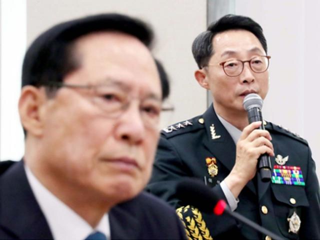 "5분 보고받아" VS "20분 했다"…국회서 계엄<strong>문건</strong> 하극상