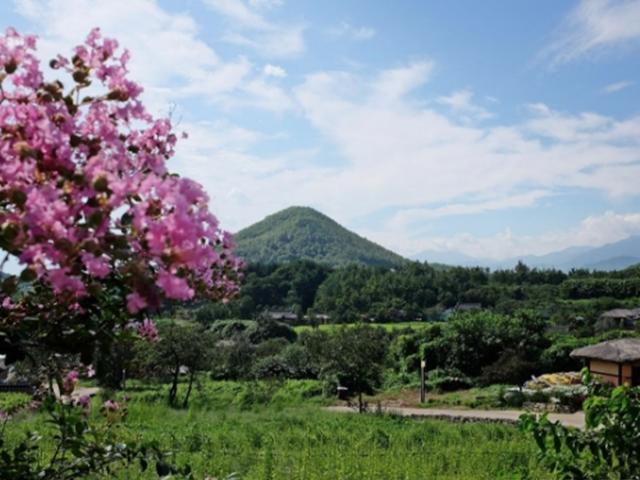 북한까지 25km…망원경 없이 금강산이 보이네