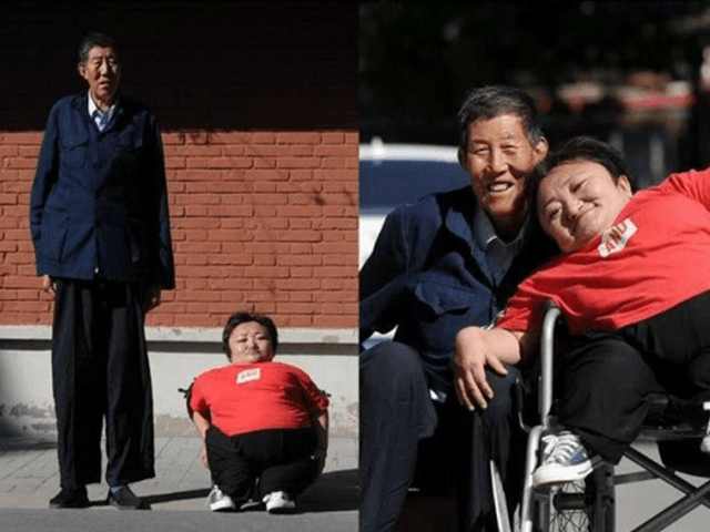 키 93cm 아내, 키193cm 남편과의 ‘러브스토리’
