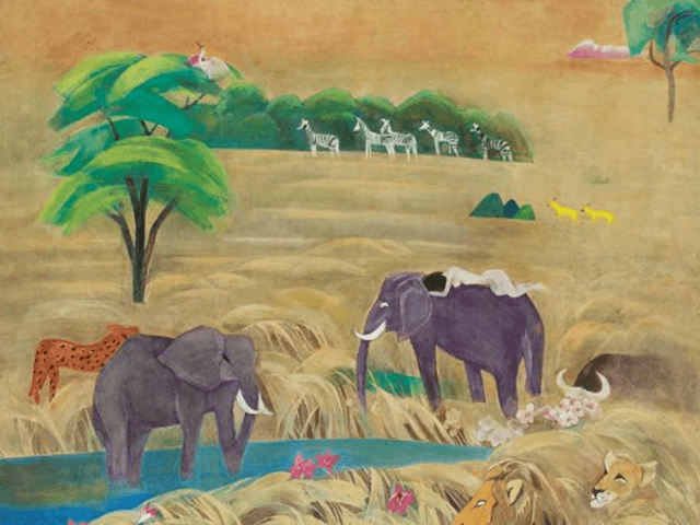 여성 작가 최초 20억대 그림… 천경자 '초원Ⅱ' 어떤 작품?