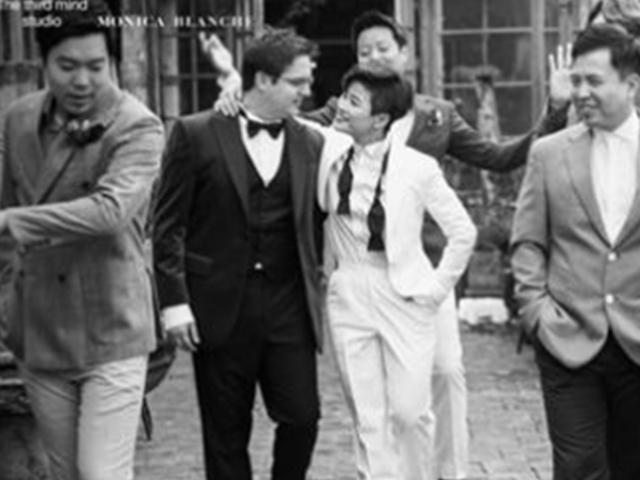 김혜선, 독일인 남자친구와 <strong>웨딩</strong> <strong>화보</strong> 공개 "유쾌甲 예비부부"