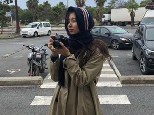 수지 근황 공개, 가려도 빛나는 가을 여인 [스타엿보기]