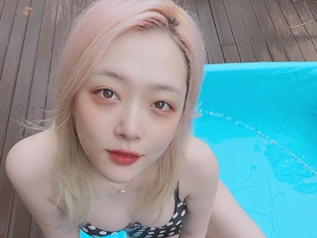 설리, 수영복 사진도 화제…언제나 뜨거운 이슈<strong>메이커</strong>