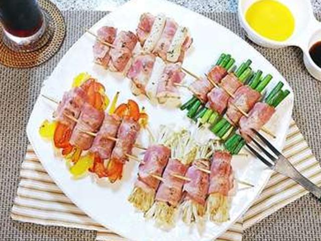 밀당과 사랑의 중심에서 와인을 외치다. '베이컨 꼬치'