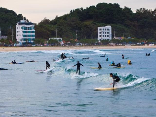 파도 좋고 사람 없고…가을은 서핑의 계절