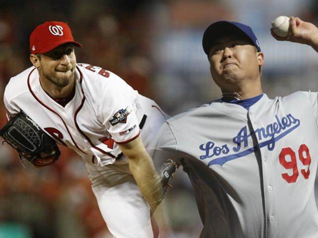 '사이영상 경쟁자' 류현진-슈어저, NLDS 3차전 맞대결