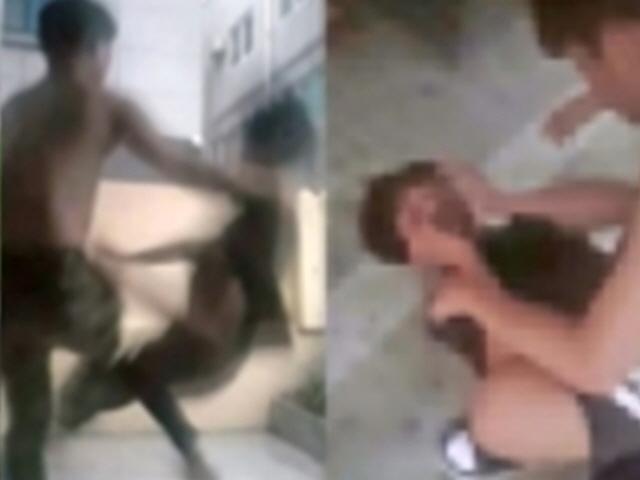중학생 1년 넘게 집단폭행…목 졸라 기절시키고 때리고 V자 영상