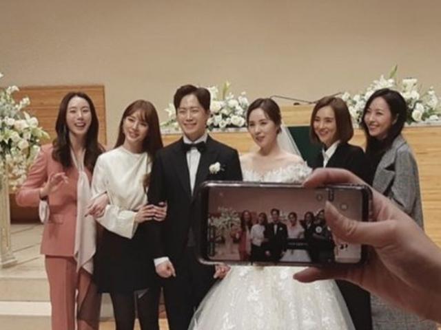윤은혜, 황바울♥간미연 결혼식 축사한 베이비복스 완전체 공개..'찐우정'