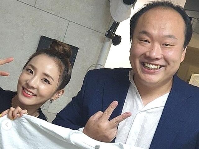 산다라박, <strong>이호철</strong>과 '미우새' 인증샷 "귀여운 동생 호철아 반가웠어"