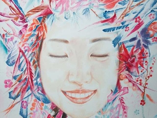 캔버스에 <strong>립스틱</strong> 바르는 남자