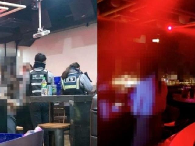 <strong>새벽</strong> 6시 클럽라운지 들이닥친 경찰…노마스크 여성, 테이블 위 '흔들흔들'