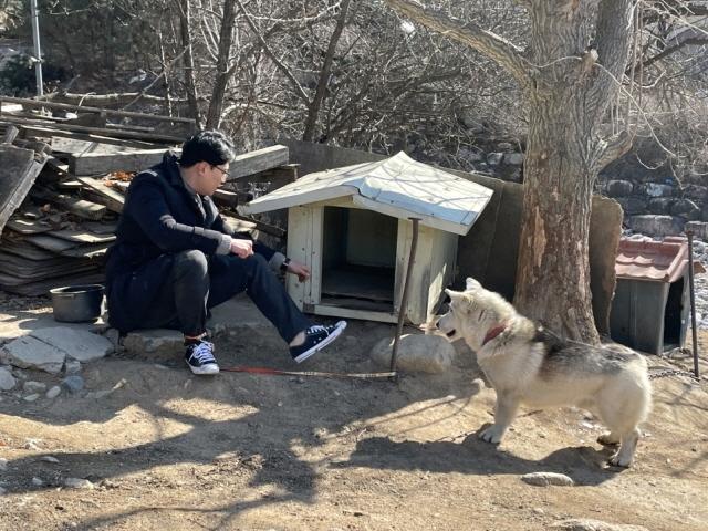 '1m 목줄'에 묶여…시골개의 하루를 보냈다