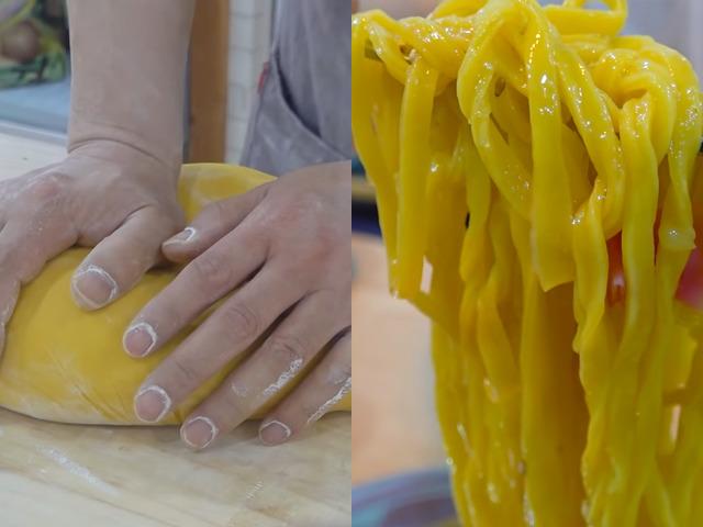 ‘쫄깃한 면발’ 면 뽑기 달인이 직접 만드는 국수 한 그릇