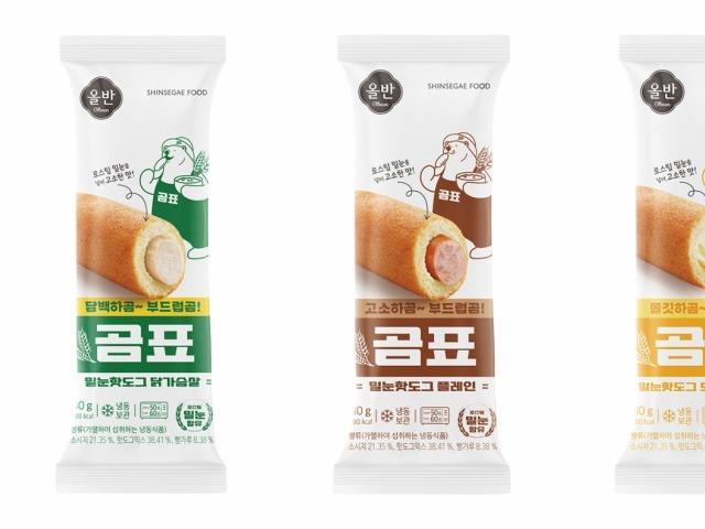 <strong>신세계푸드</strong>, 올반 X 곰표 컬래버 밀눈핫도그 3종 출시
