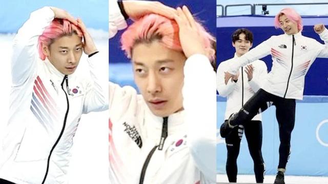 시상대에서 BTS 댄스 선보인 곽윤기, BTS 멤버들 반응 남달랐다