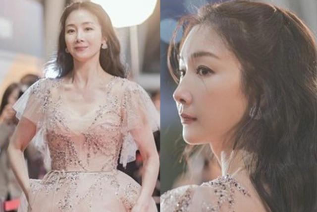아이 낳고 방송 쉬던 전설의 여배우, 입 떡 벌어지는 드레스 자태 뽐냈다