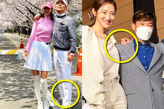 아내와 사진 찍을 때마다 ‘까치발’드는 <strong>연예인</strong> 남편의 행동, 알고 보니..