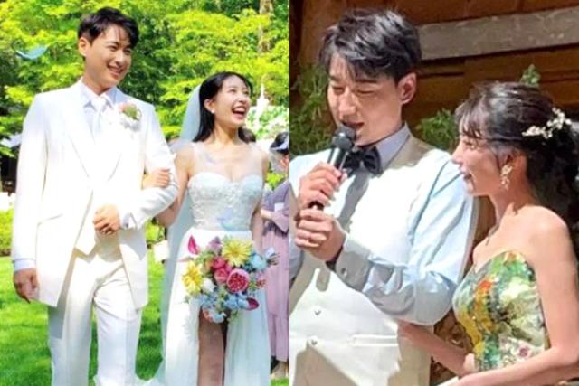 배우 남편이 14살 연하 아내와 7개월만에 올린 두번째 결혼식 사진 공개됐다