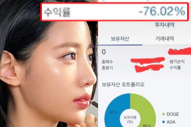 도지코인에 수억 몰빵했다는 금수저 아이돌, 처참한 수익률 수준 공개했다
