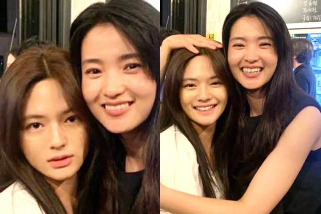 “김태리가 꼭 끌어안고 사진 찍은 이 여배우, 누군지 알아보시겠나요?”