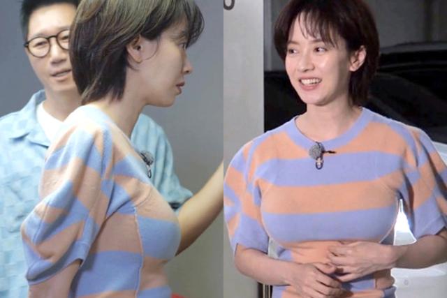 몸에 붙는 의상 입었더니…뜻밖의 볼륨감 드러낸 여배우의 몸매 수준
