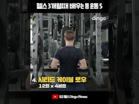 #Shorts <strong>헬스</strong> 3개월때 배우는 등 운동 5