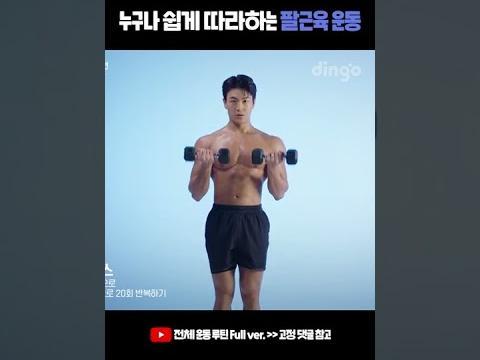 누구나 쉽게 따라하는 팔근육 운동 #Shorts #팔운동 #팔근육 #펌핑운동 #이두덤벨프레스