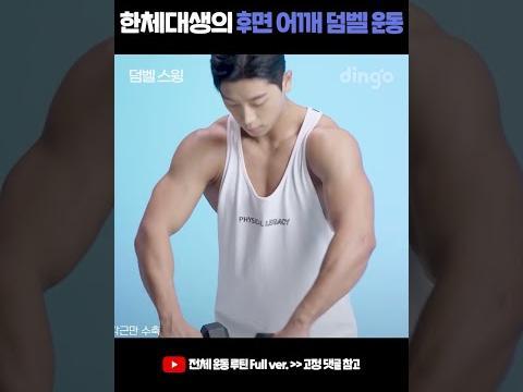 한체대생의 후면 어깨 덤벨 <strong>운동</strong> #어깨<strong>운동</strong> #어깨후면 #덤벨<strong>운동</strong>