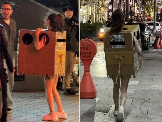 “손 넣어 가슴 만지세요” <strong>압구정</strong> 박스녀 논란… 공연음란죄?