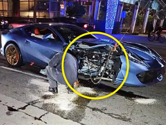 "한순간의 실수로 집 한 채 날아갔습니다" 니로와 충돌해 반파된 페라리