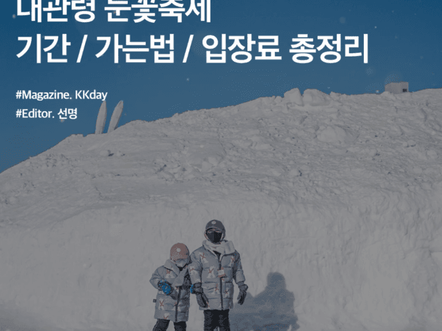 2024 <strong>대관령</strong> 눈꽃축제 기간 / 가는법 / 입장료 총정리