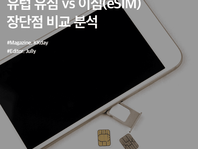 유럽 유심 vs 이심(eSIM) 장단점 비교 분석 및 추천 케이스