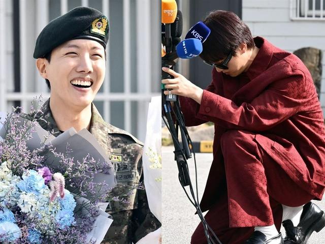 “명품 빼입고 무릎 꿇었다” BTS 진, <strong>제이홉</strong> 전역 깜짝 마중 [조은정의 라이크픽]