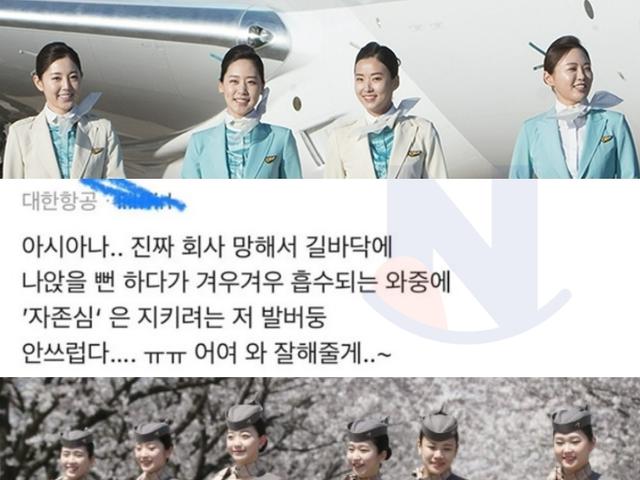 합병문제로 서로 싸우고 있는 대한<strong>항공</strong> vs 아시아나 직원들