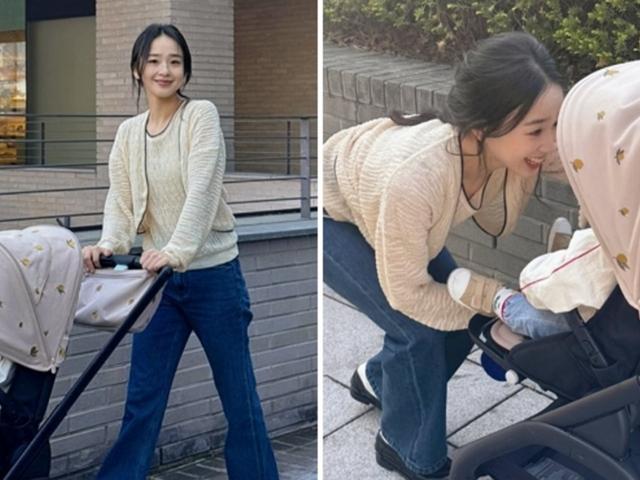 손연재, 대학생 같은 비주얼로 한정판 유모차 탑승한 ‘1세 子’와 나들이