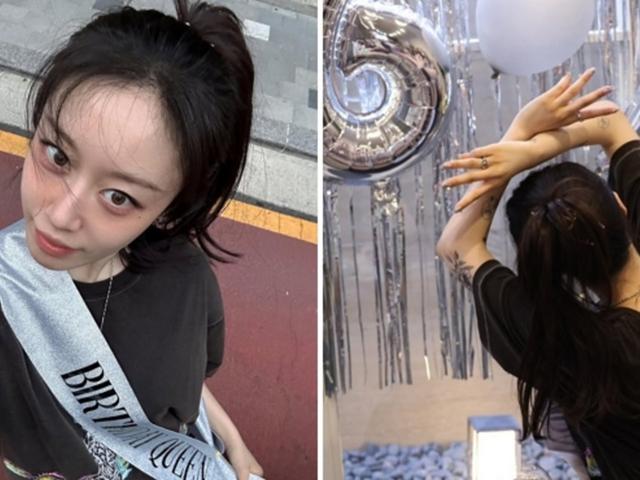 이혼 후 첫 생일 맞은 지연, ‘Birthday Queen’ 어깨띠에 타투 깜짝 공개
