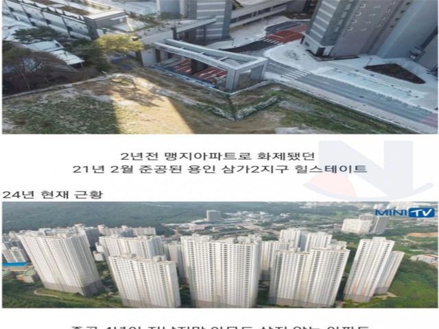 아무도 살고 있지 않는 <strong>아파트</strong>
