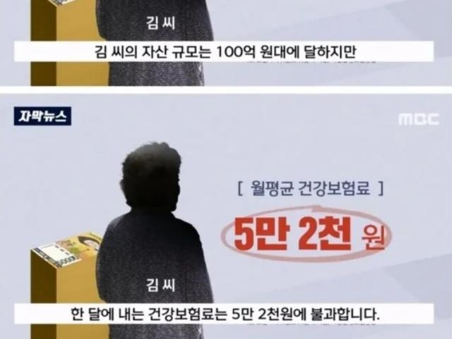 <strong>자산</strong> <strong>100억</strong> 할머니가 건보료 월 5만2000원만 낸 비결 ㄷㄷ
