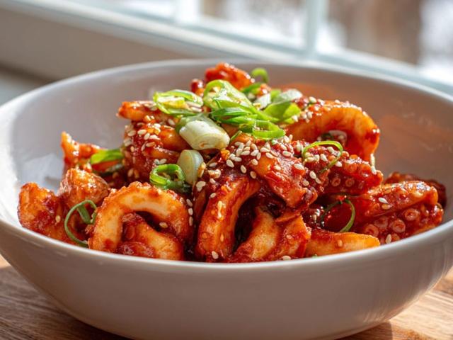 가을 제철 재료로 딱이다...오징어와 삼겹살의 조합이 만든 역대급 밥도둑