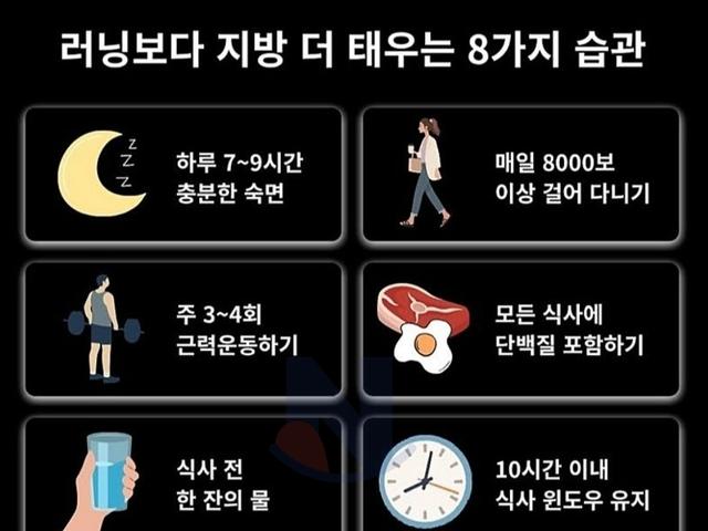 러닝보다 지방 더 <strong>태우는</strong> 습관들ㄷㄷ