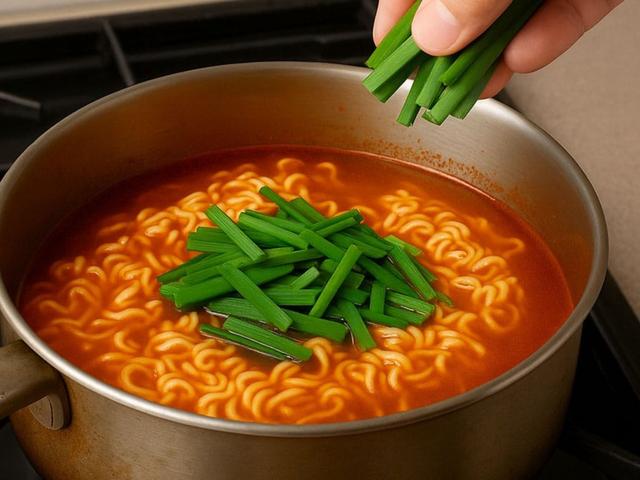 "라면 끓일 때 한 줌만 넣어보세요"...딱 100g만 넣어도 나트륨 배출된다는 '이 채소'